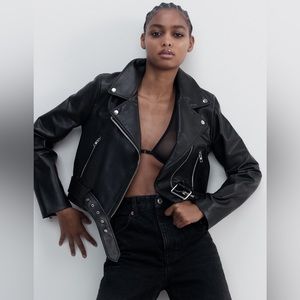 ZARA FAUX LEATHER JACKET